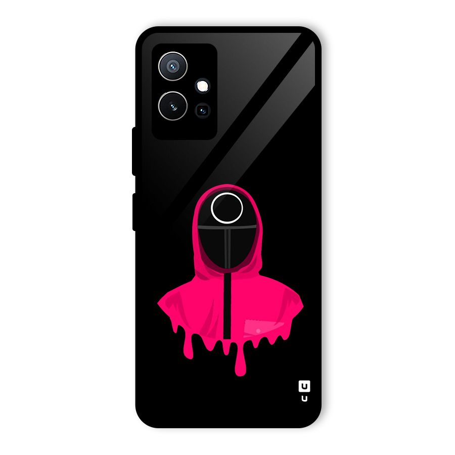 Squid Game Illustration Art Glass Back Case for Vivo T1 5G