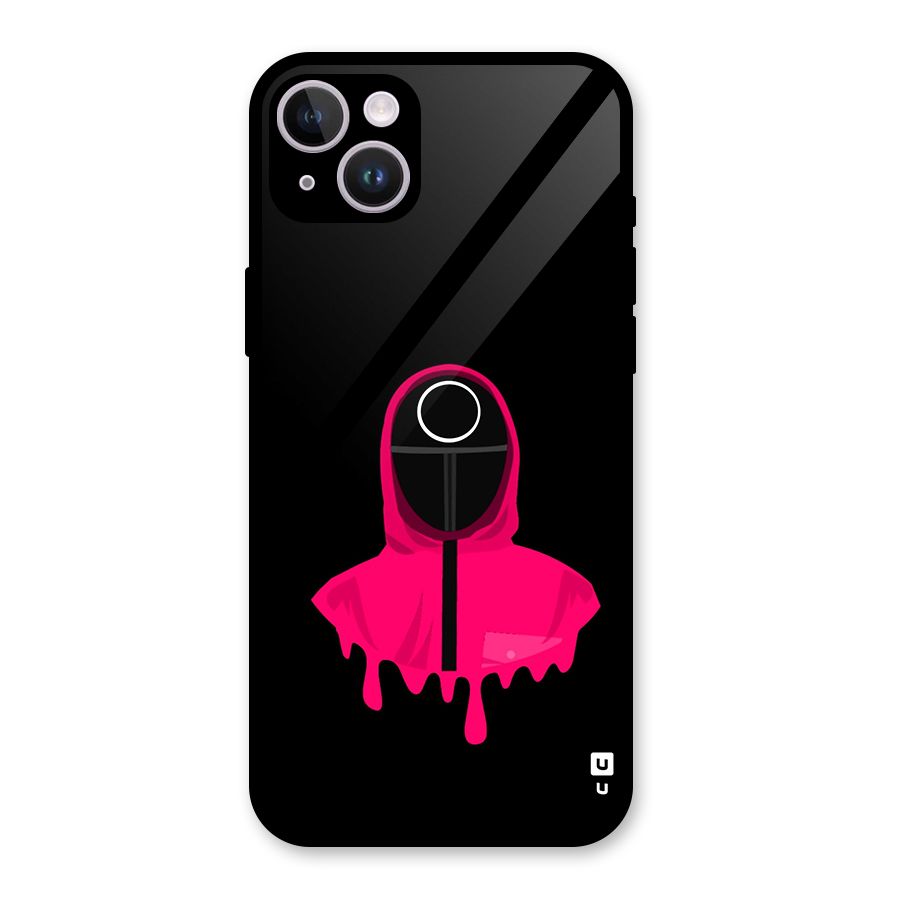 Squid Game Illustration Art Glass Back Case for iPhone 14 Plus