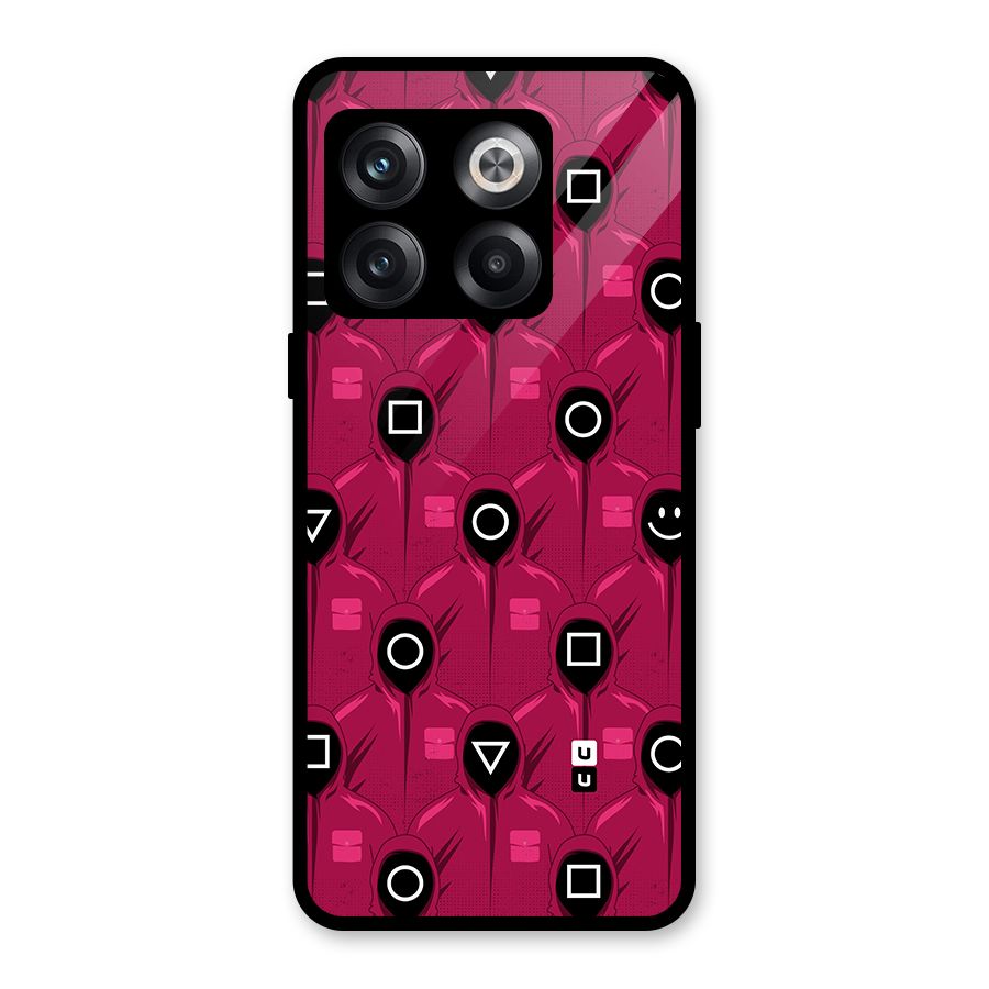 Squid Gamers Pattern Glass Back Case for OnePlus 10T