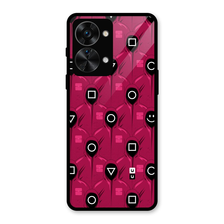 Squid Gamers Pattern Glass Back Case for OnePlus Nord 2T