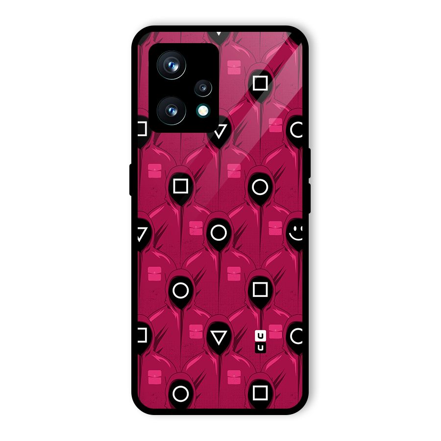 Squid Gamers Pattern Glass Back Case for Realme 9 Pro Plus 5G