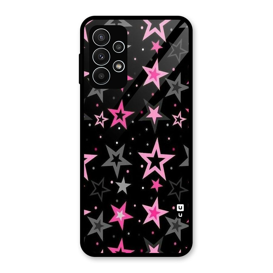 Star Outline Glass Back Case for Galaxy A23