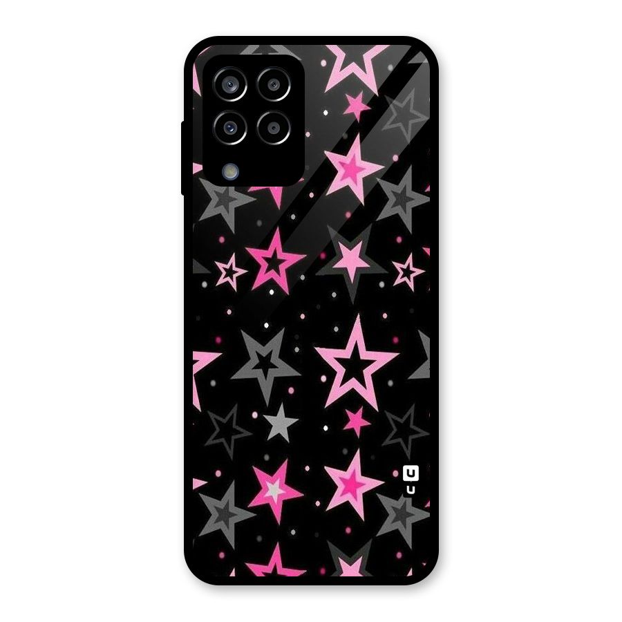 Star Outline Glass Back Case for Galaxy M33