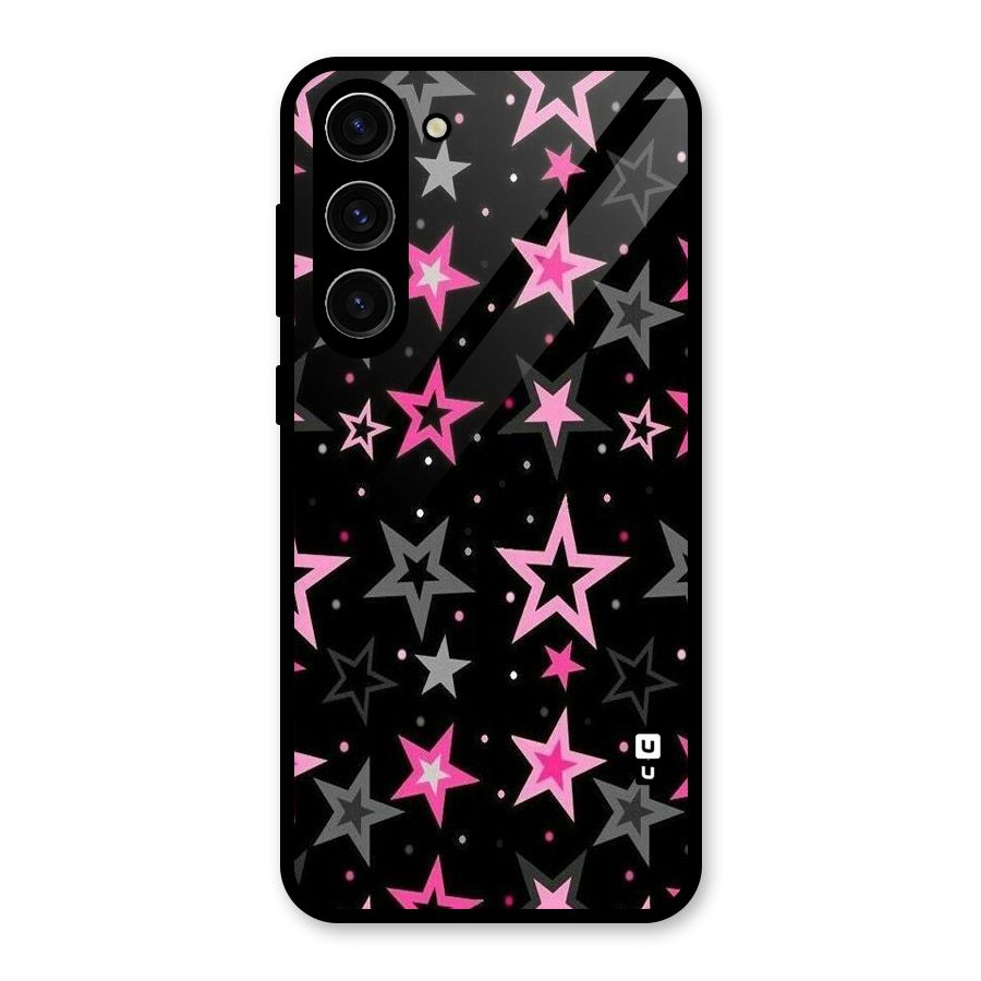 Star Outline Glass Back Case for Galaxy S23 Plus