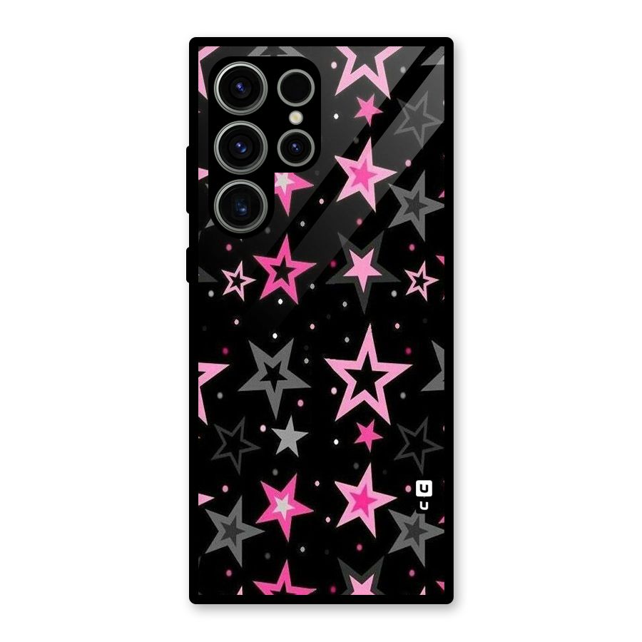 Star Outline Glass Back Case for Galaxy S23 Ultra