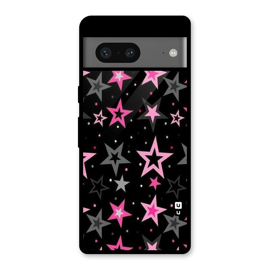 Star Outline Glass Back Case for Google Pixel 7