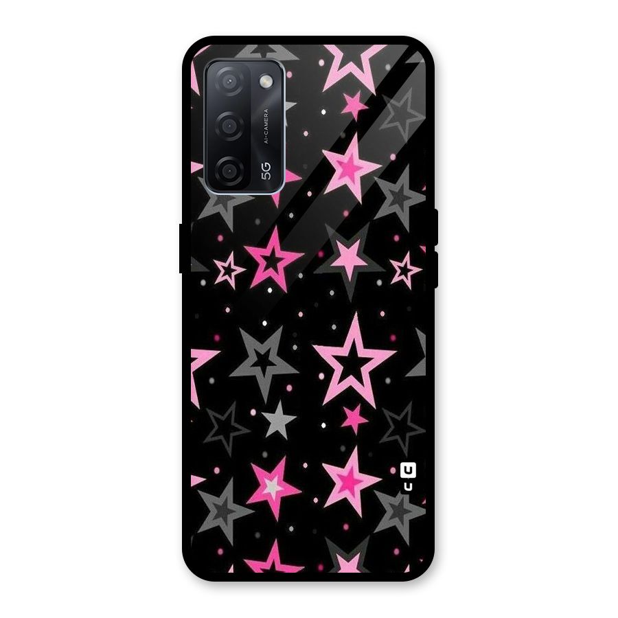 Star Outline Glass Back Case for Oppo A53s 5G