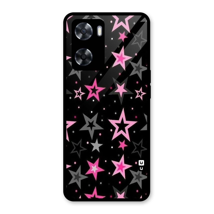 Star Outline Glass Back Case for Oppo A57 2022