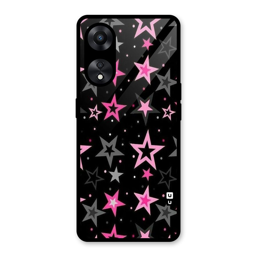 Star Outline Glass Back Case for Oppo A78