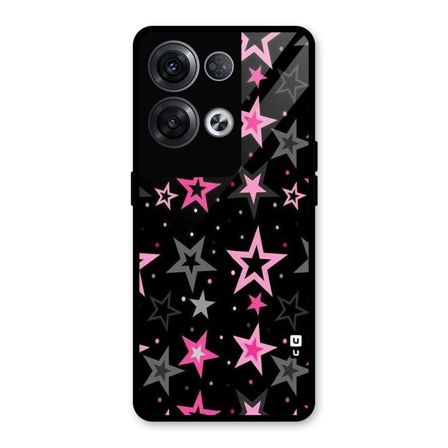 Star Outline Glass Back Case for Oppo Reno8 Pro 5G