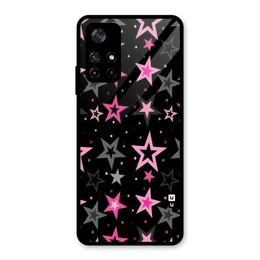 Star Outline Glass Back Case for Poco M4 Pro 5G