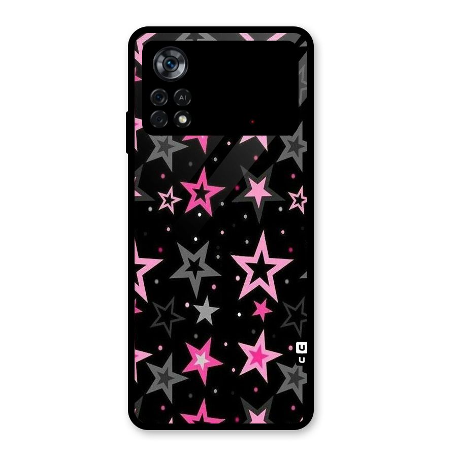 Star Outline Glass Back Case for Poco X4 Pro 5G