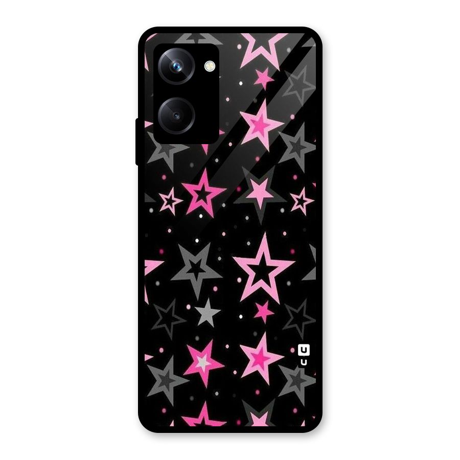 Star Outline Glass Back Case for Realme 10 Pro