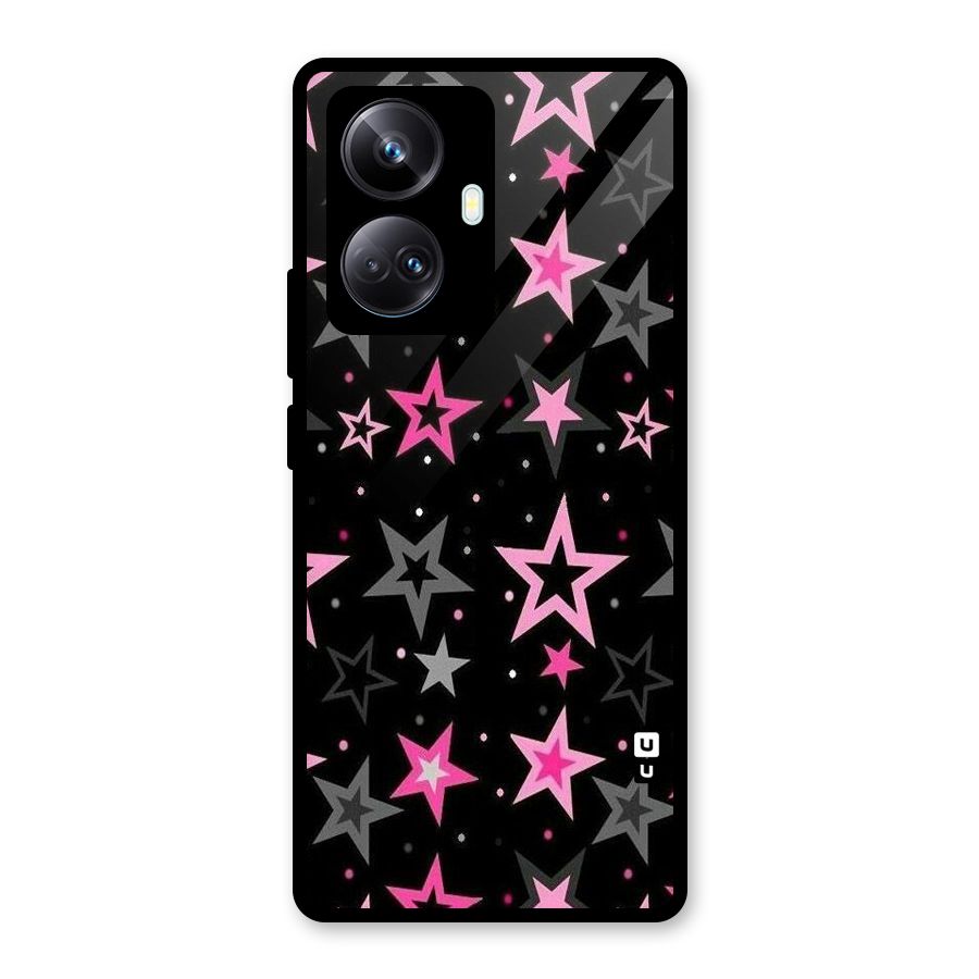 Star Outline Glass Back Case for Realme 10 Pro Plus