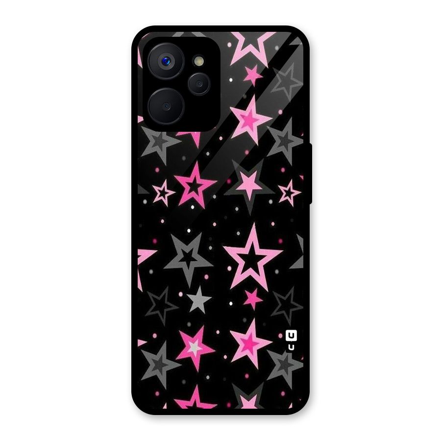Star Outline Glass Back Case for Realme 9i 5G