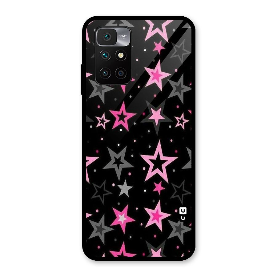 Star Outline Glass Back Case for Redmi 10 Prime