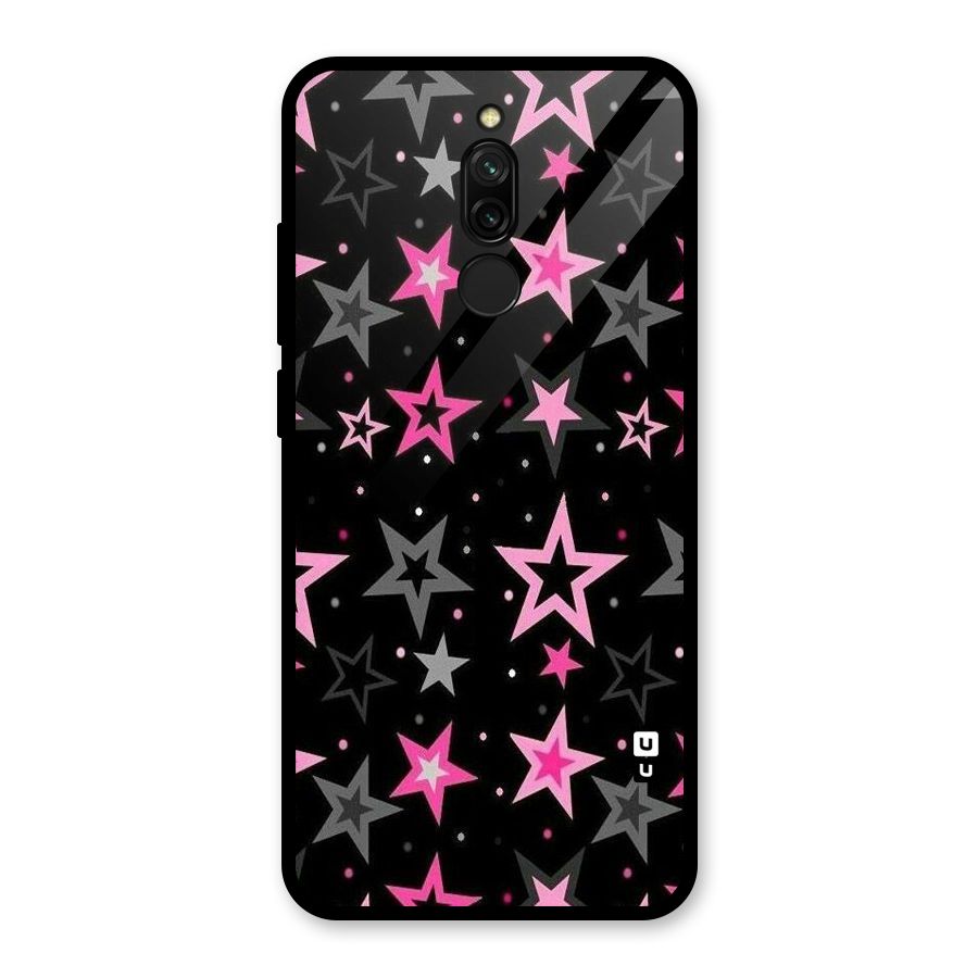 Star Outline Glass Back Case for Redmi 8
