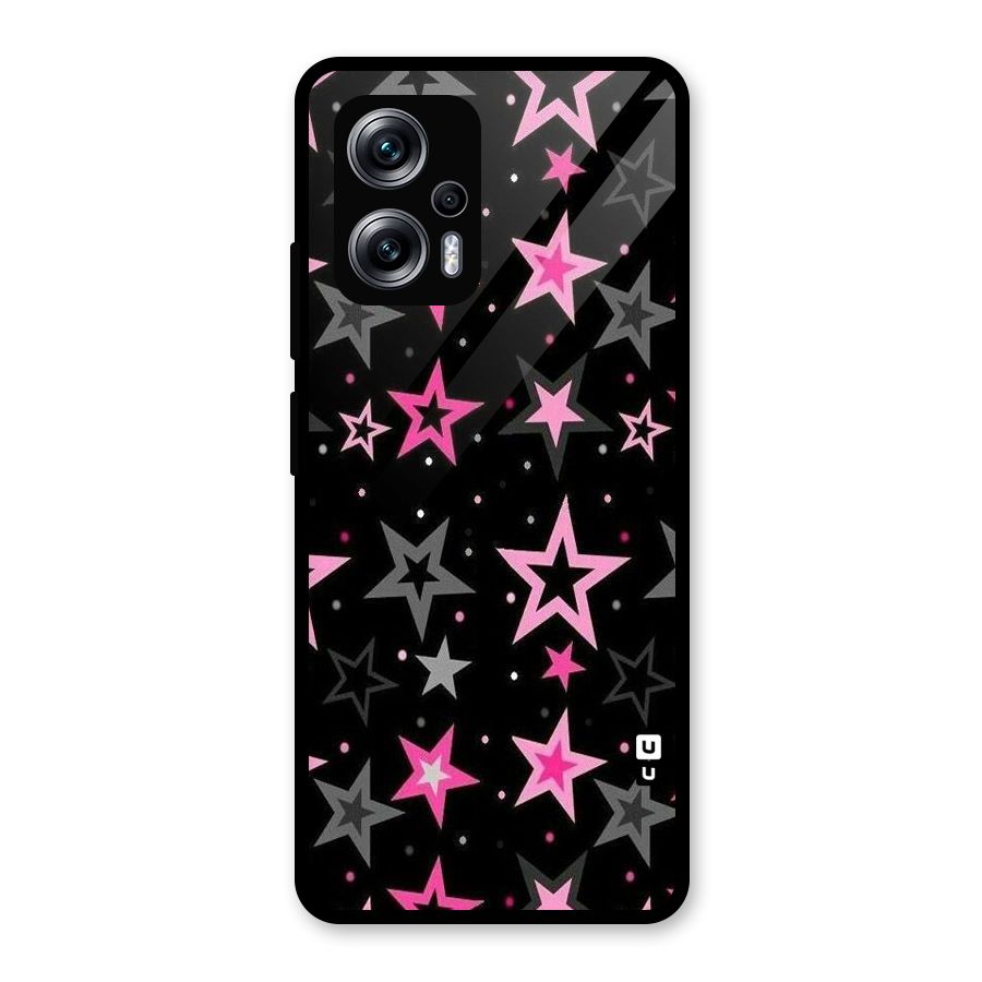 Star Outline Glass Back Case for Redmi K50i