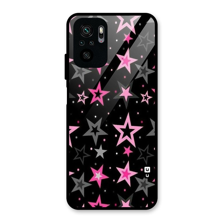 Star Outline Glass Back Case for Redmi Note 11 SE
