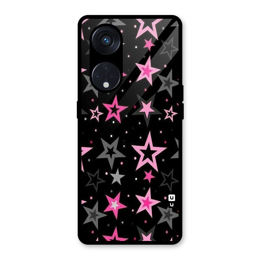 Star Outline Glass Back Case for Reno8 T 5G