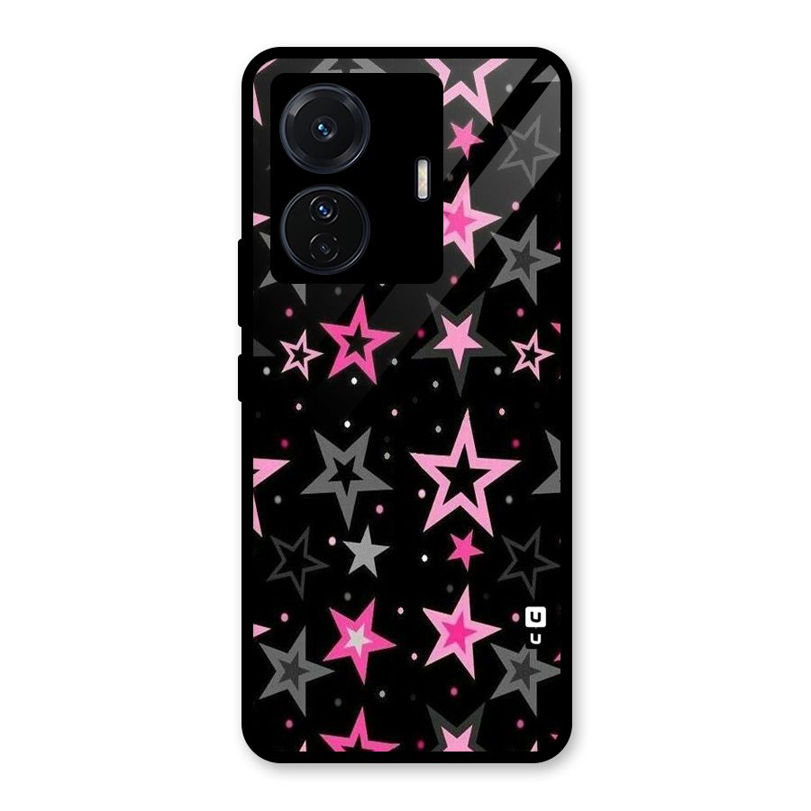 Star Outline Glass Back Case for Vivo T1 Pro
