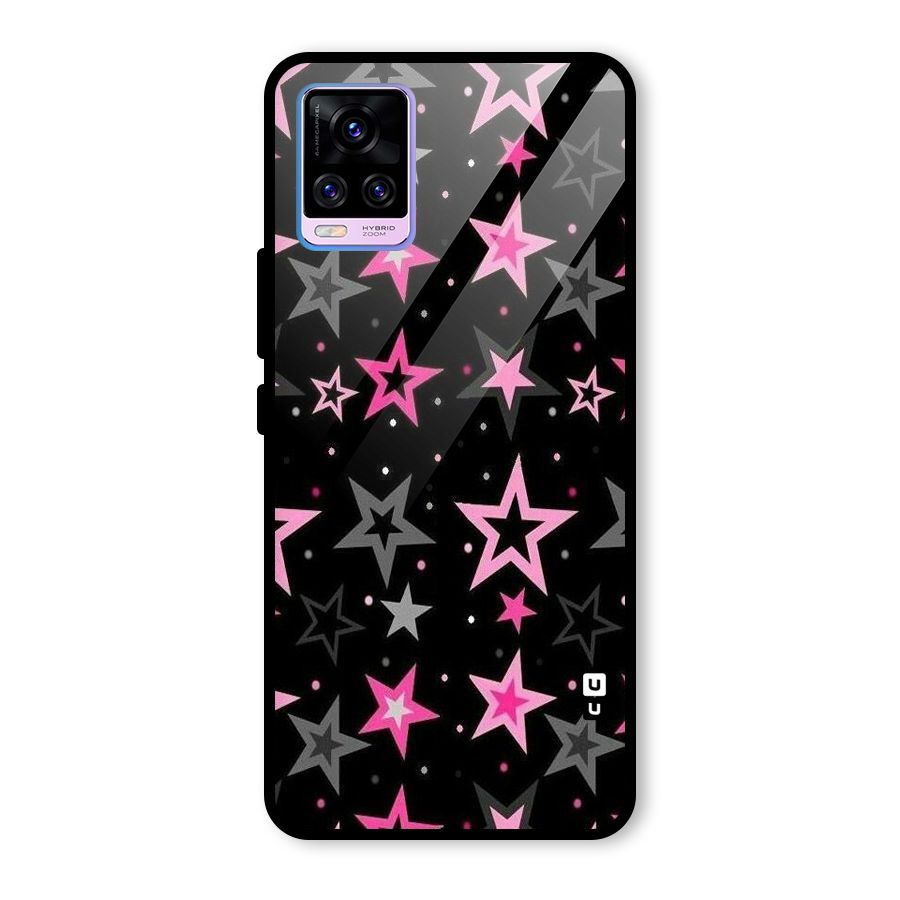Star Outline Glass Back Case for Vivo V20 Pro