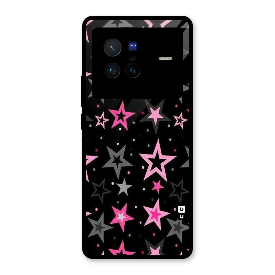 Star Outline Glass Back Case for Vivo X80