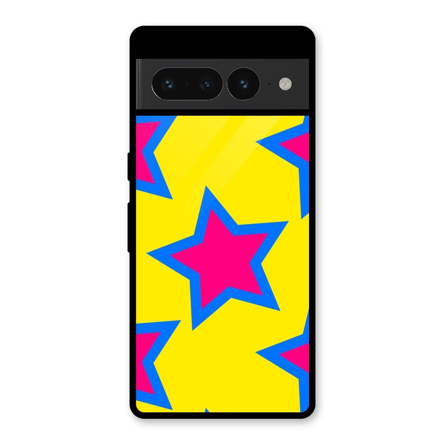 Star Pattern Glass Back Case for Google Pixel 7 Pro