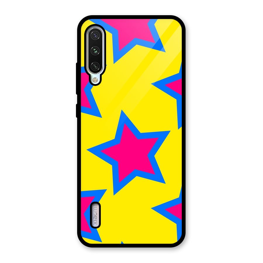 Star Pattern Glass Back Case for Mi A3