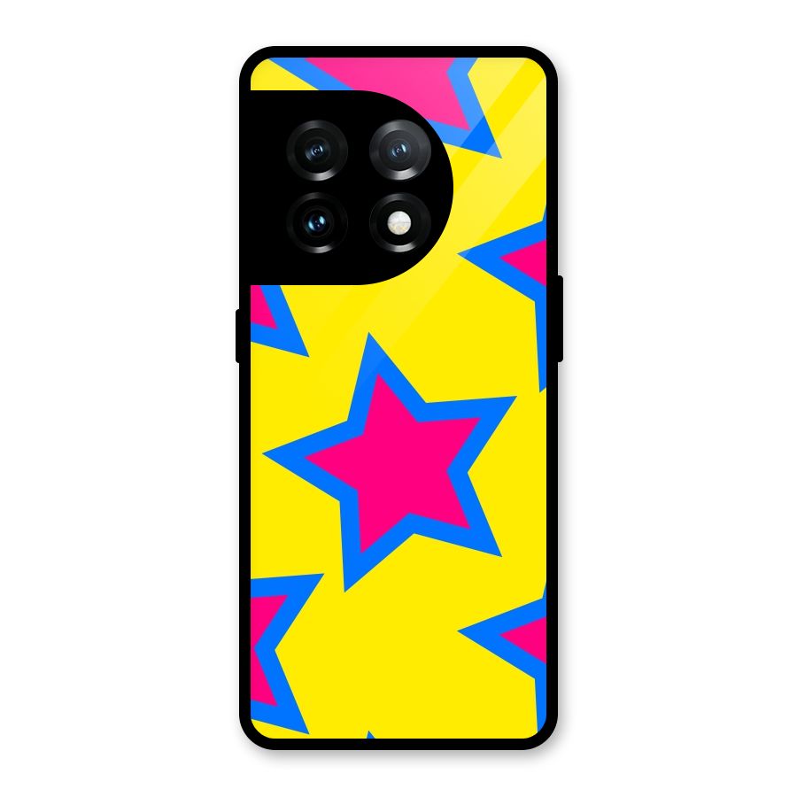 Star Pattern Glass Back Case for OnePlus 11