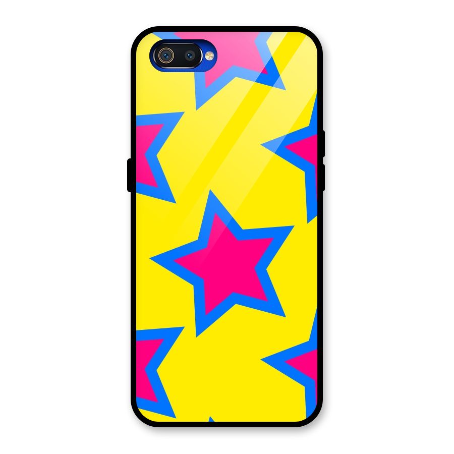 Star Pattern Glass Back Case for Realme C2