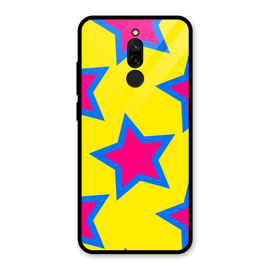 Star Pattern Glass Back Case for Redmi 8