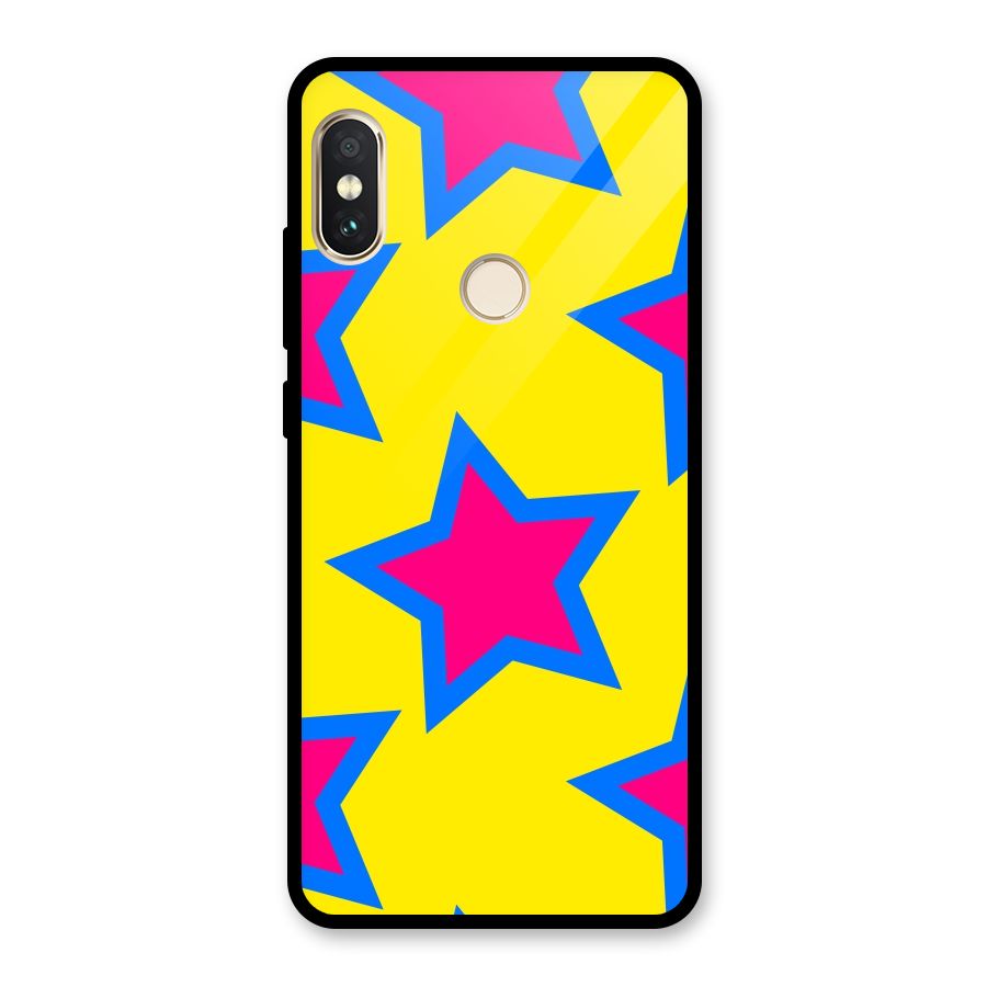 Star Pattern Glass Back Case for Redmi Note 5 Pro