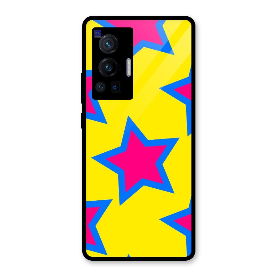 Star Pattern Glass Back Case for Vivo X70 Pro