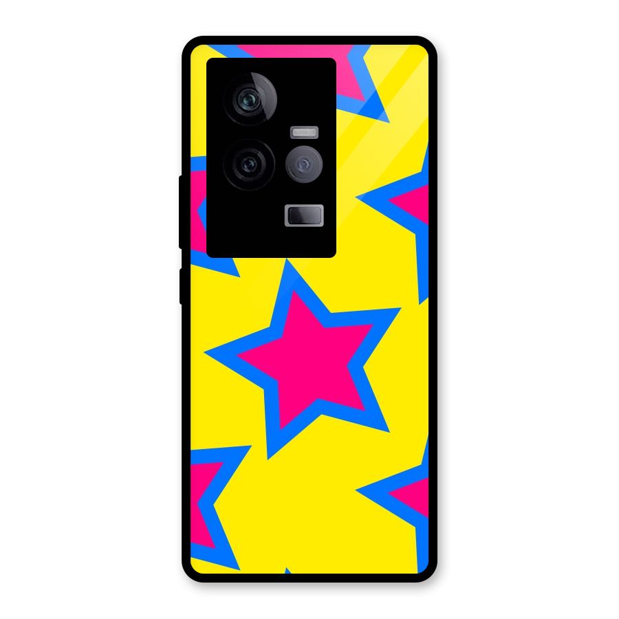 Star Pattern Glass Back Case for Vivo iQOO 11 5G
