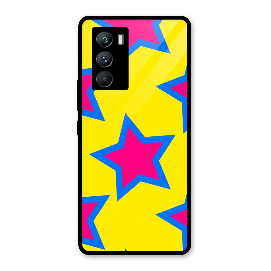 Star Pattern Glass Back Case for Vivo iQOO 9 SE