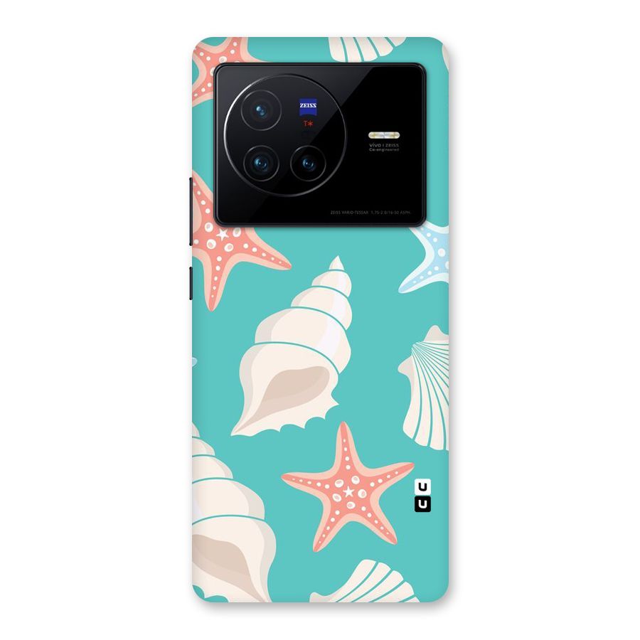 Starfish Sea Shell Back Case for Vivo X80