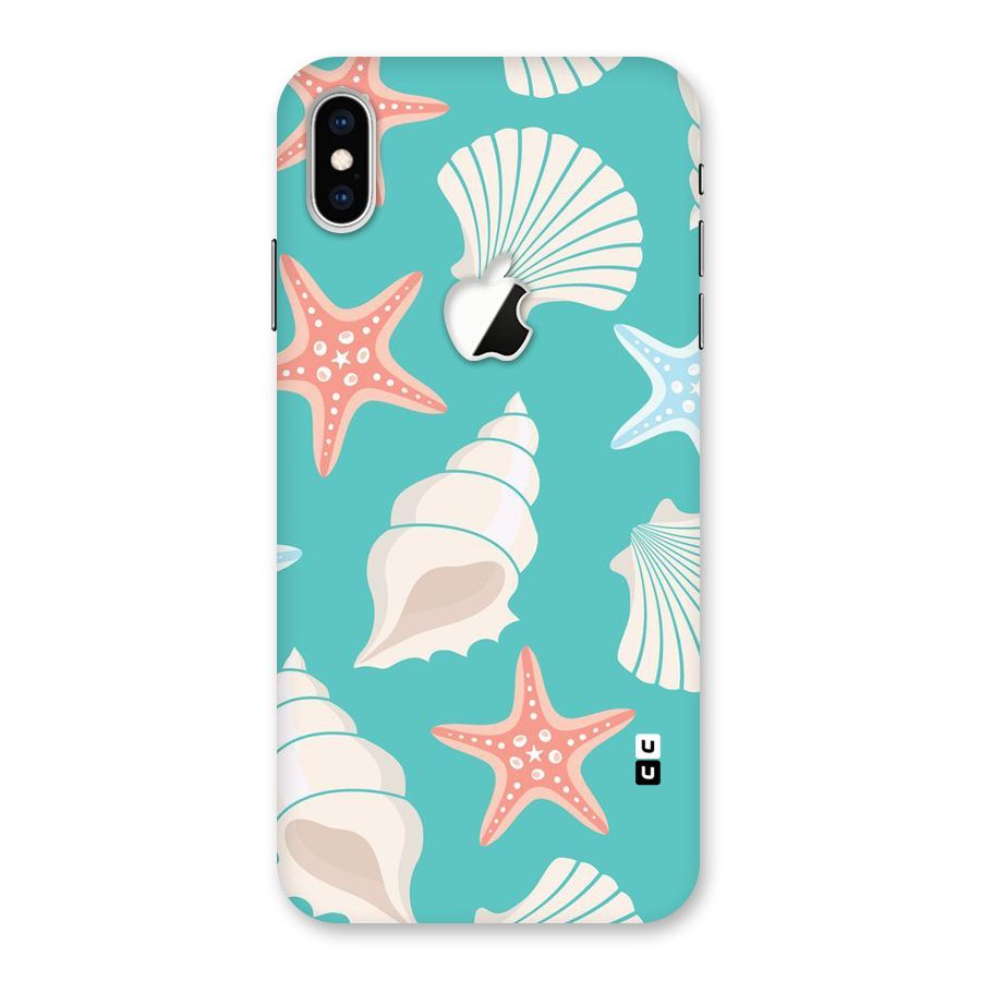 Starfish Sea Shell Back Case for iPhone XS Max Apple Cut