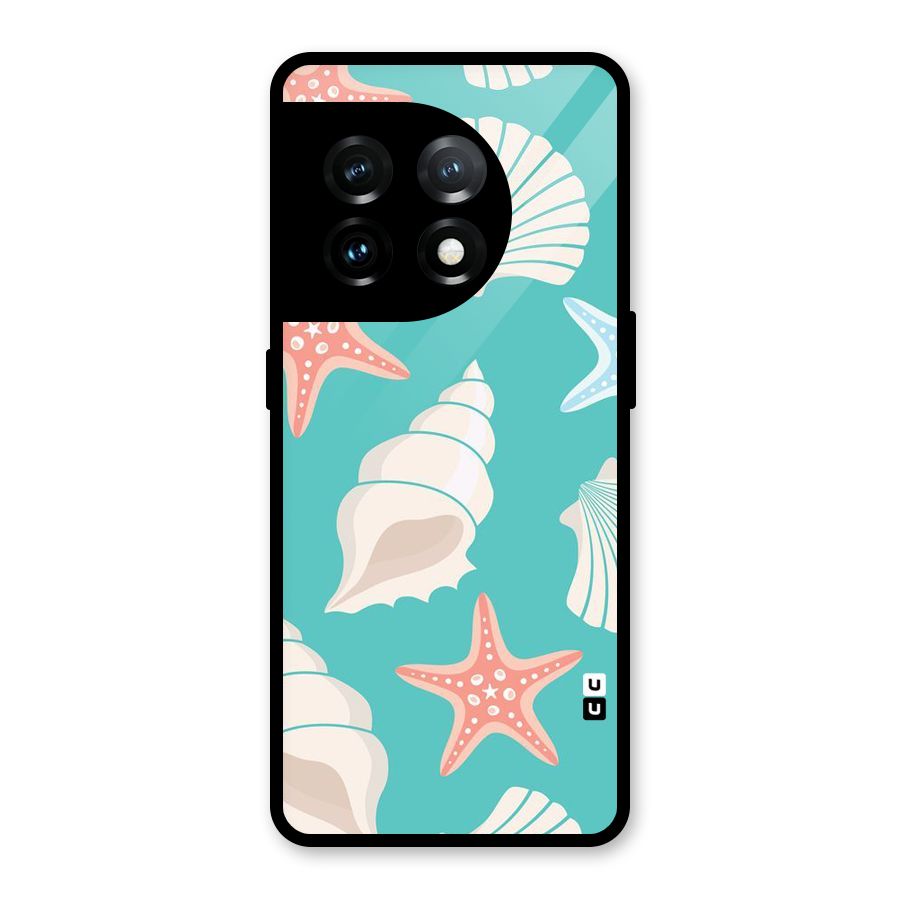 Starfish Sea Shell Glass Back Case for OnePlus 11