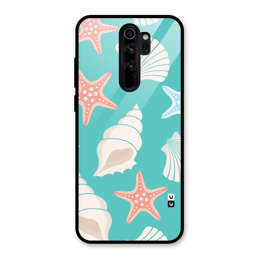 Starfish Sea Shell Glass Back Case for Redmi Note 8 Pro