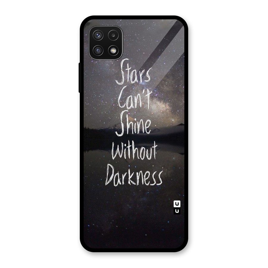 Stars Shine Glass Back Case for Galaxy A22 5G