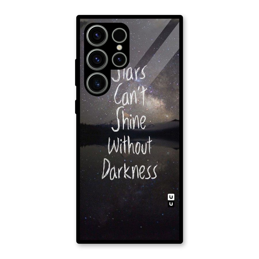 Stars Shine Glass Back Case for Galaxy S23 Ultra