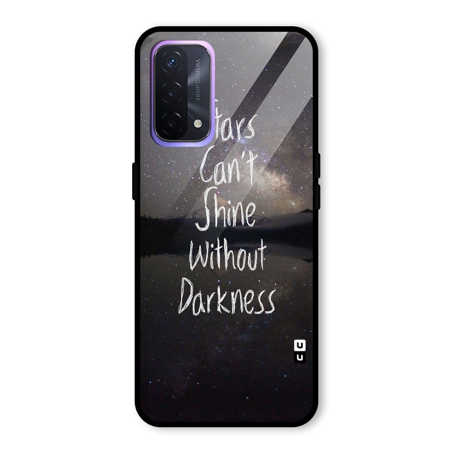 Stars Shine Glass Back Case for Oppo A74 5G