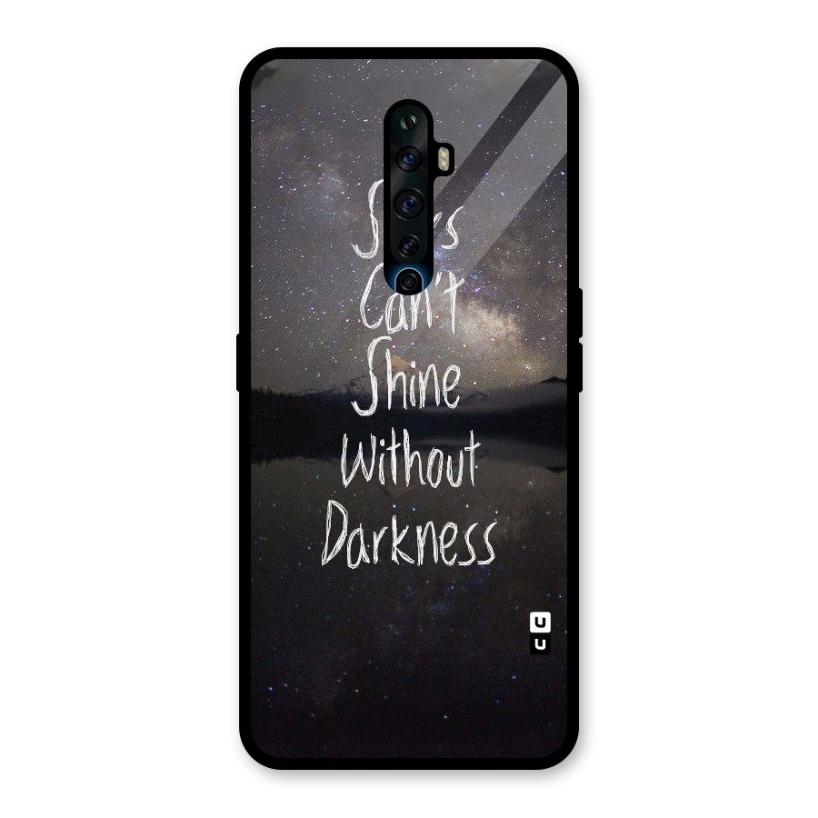 Stars Shine Glass Back Case for Oppo Reno2 F