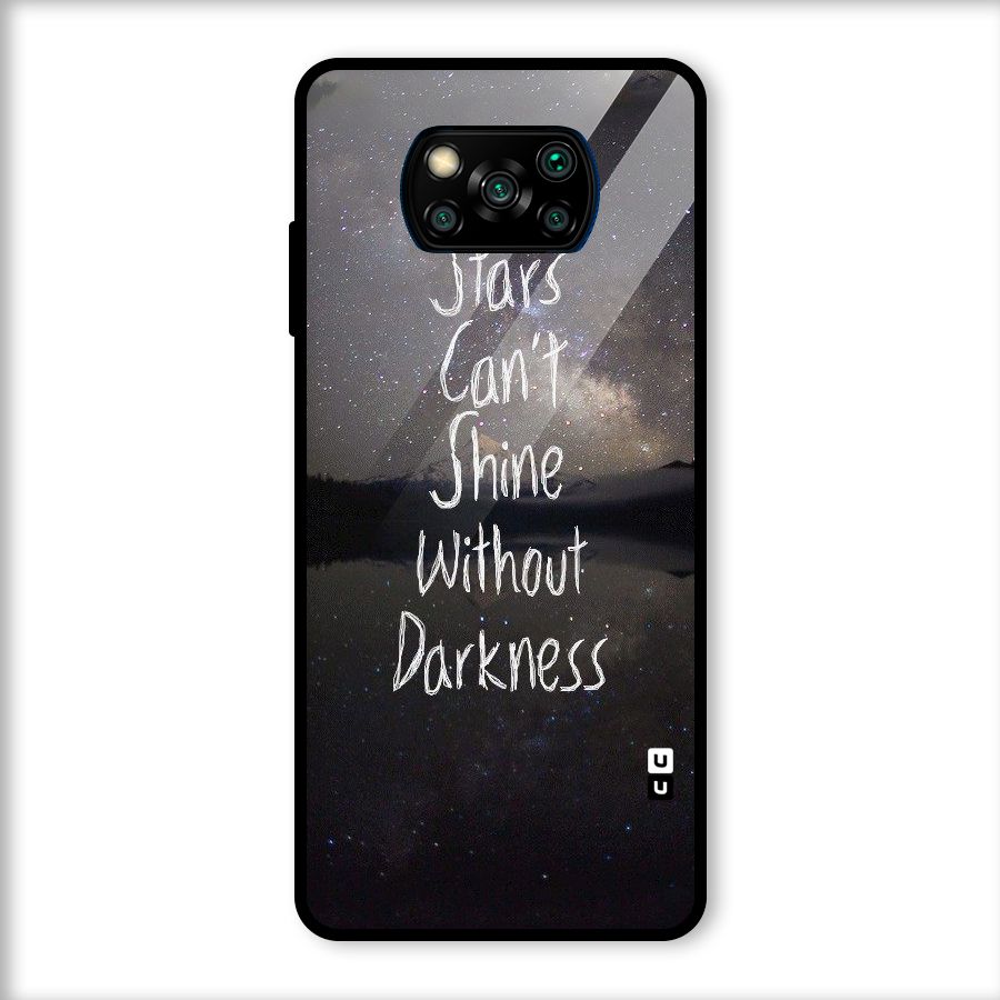 Stars Shine Glass Back Case for Poco X3