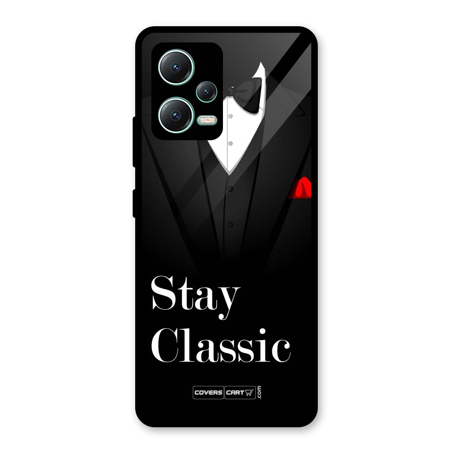 Stay Classic Glass Back Case for Redmi Note 12 5G
