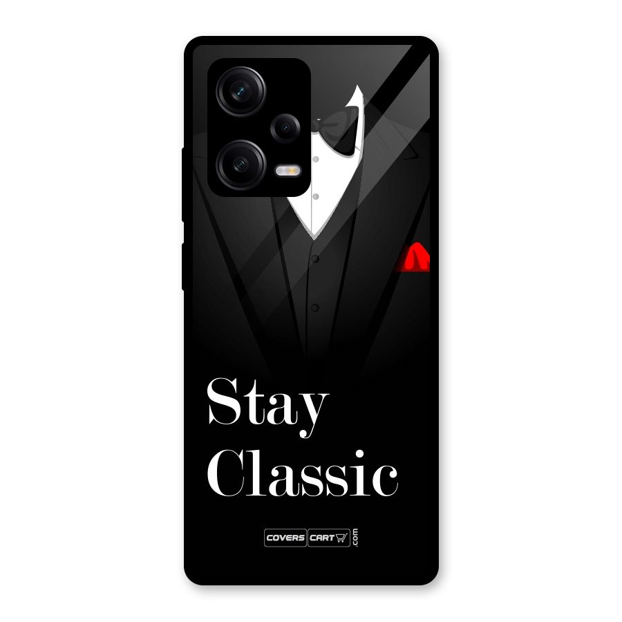 Stay Classic Glass Back Case for Redmi Note 12 Pro