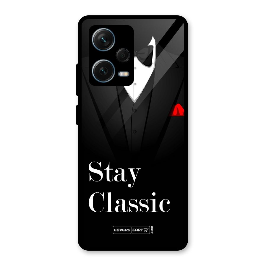 Stay Classic Glass Back Case for Redmi Note 12 Pro Plus 5G