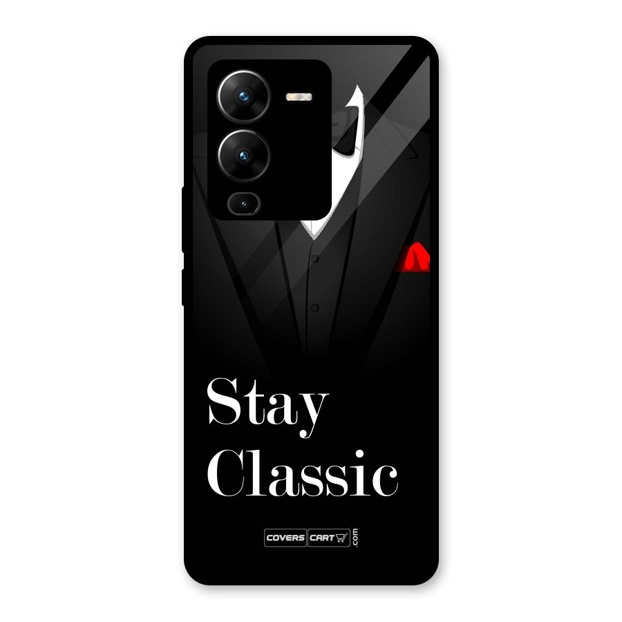 Stay Classic Glass Back Case for Vivo V25 Pro