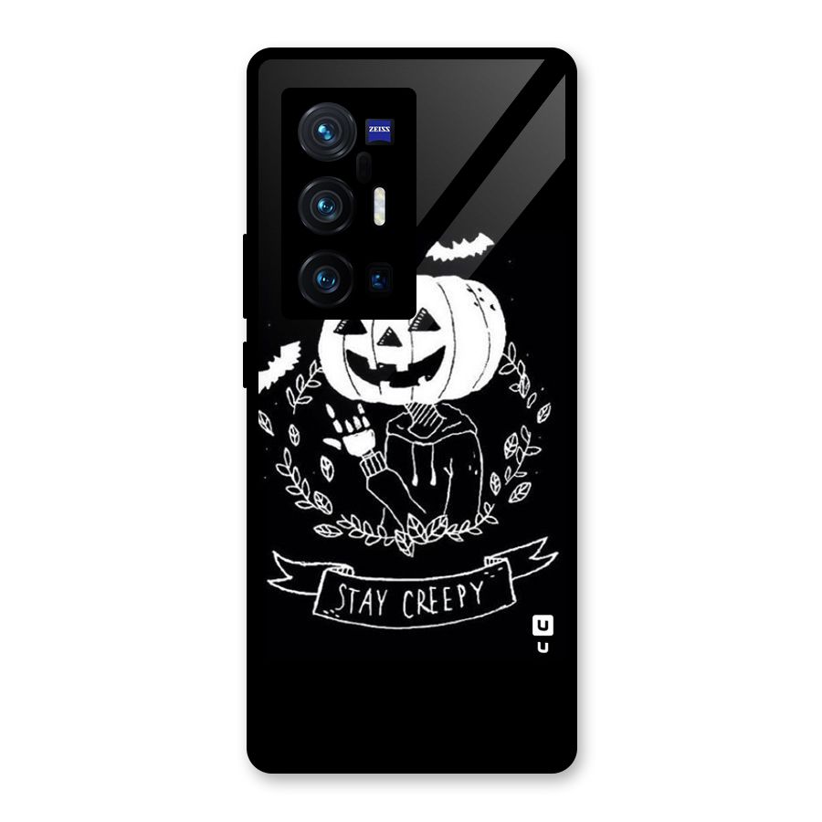 Stay Creepy Glass Back Case for Vivo X70 Pro Plus
